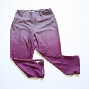 Danskin Capri Leggings Women's Size Small Dri-More Purple Ombre Athletic Workout